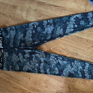 Nike Pro Black and Gray Leggings
